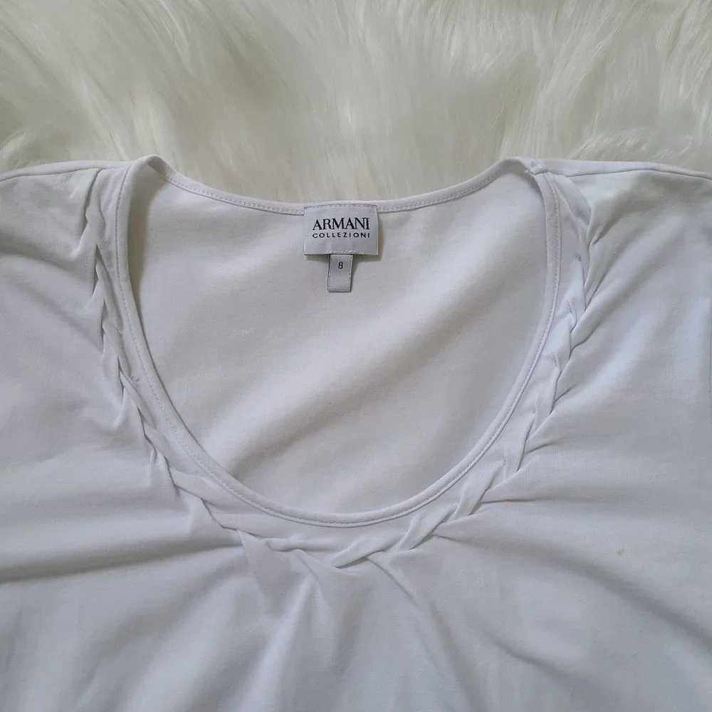 Armani Collezione white blouse,size 8